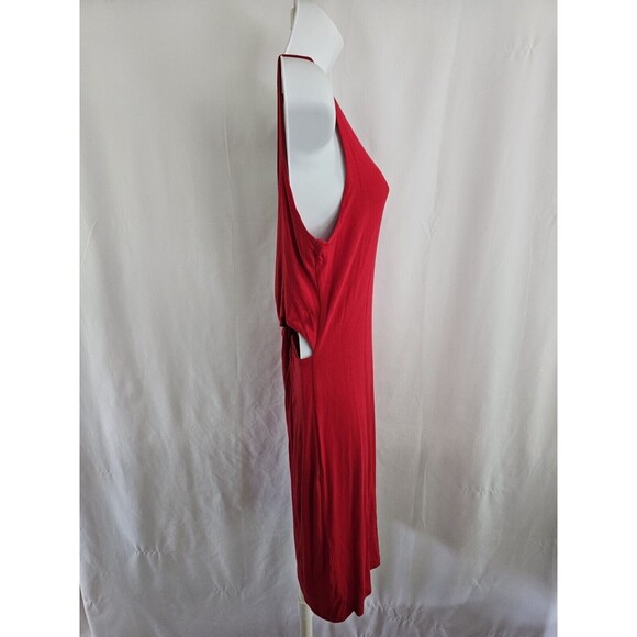 Soprano Dress Women's Red Knit Open Back Size Large - Picture 5 of 7